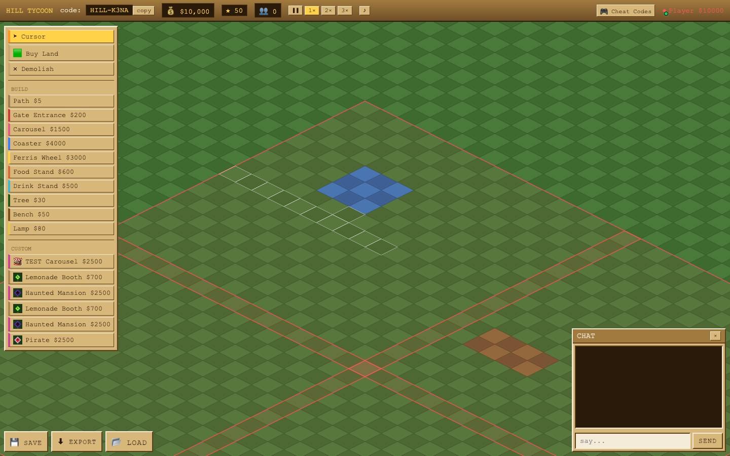 Screenshot of Hill Tycoon Theme Park