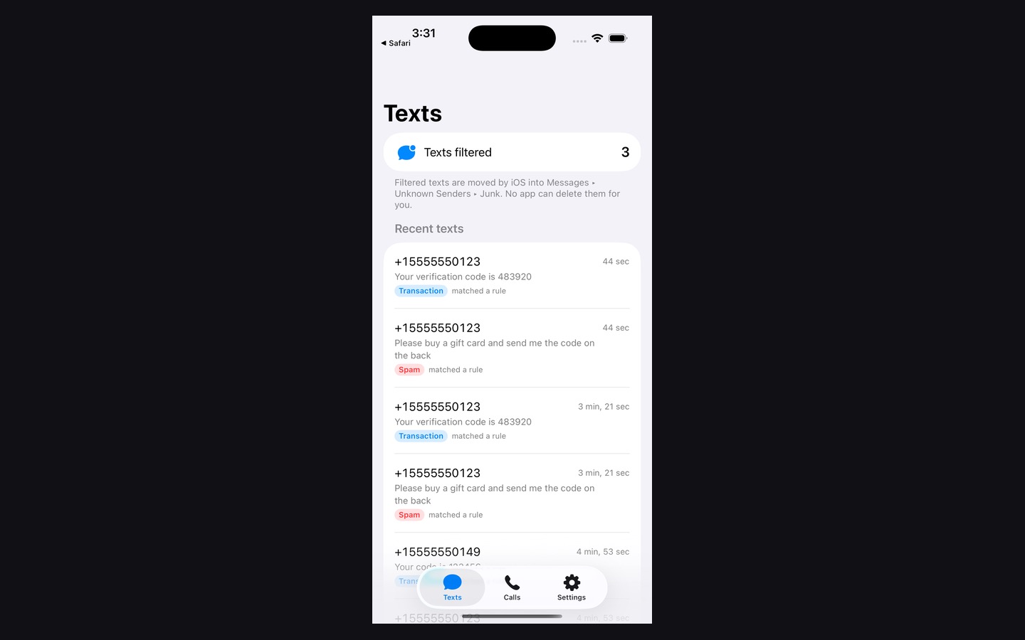 Screenshot of TPC Anti-Spam